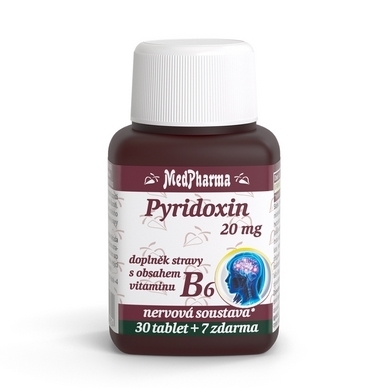 Pyridoxin 20 mg  doplnk stravy s obsahem vitaminu B6