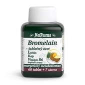 Bromelain 300 mg + jablen ocet + lecitin
