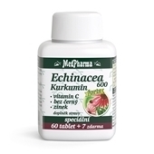 Echinacea 600 FORTE + kurkumin + vit. C + bez ern + zinek