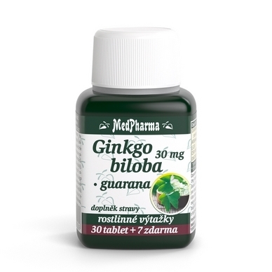 Ginkgo biloba 30 mg + guarana