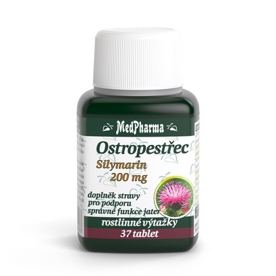 Ostropestec, silymarin 200 mg