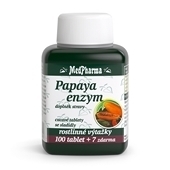 Papaya enzym - cucav pastilky bez cukru