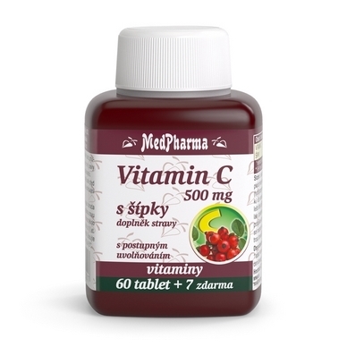 Vitamin C 500 mg s pky, prodlouen inek